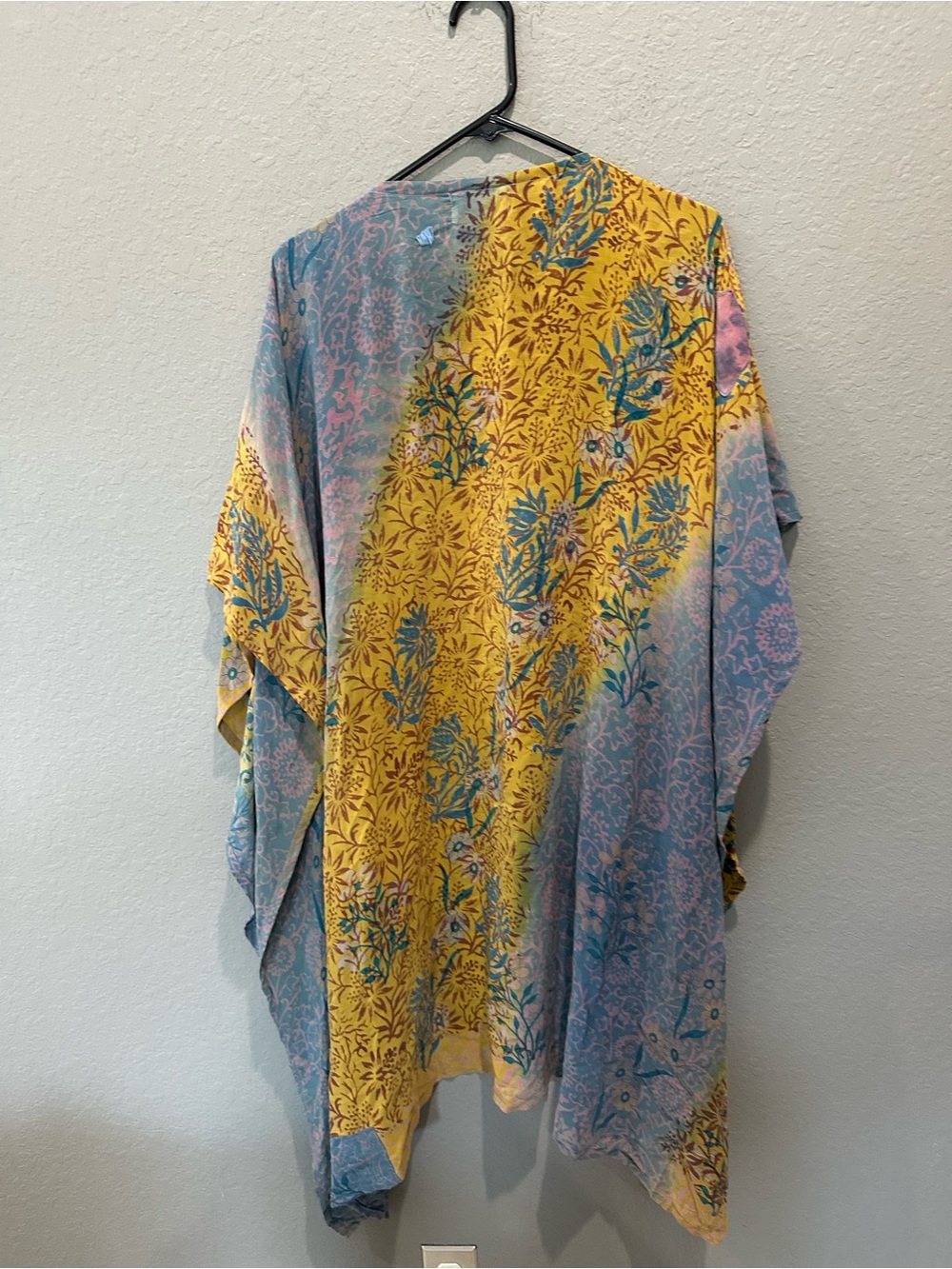 Kantha Bae Silk Boho Kimono Duster Open Front Sz OS - Picture 7 of 10